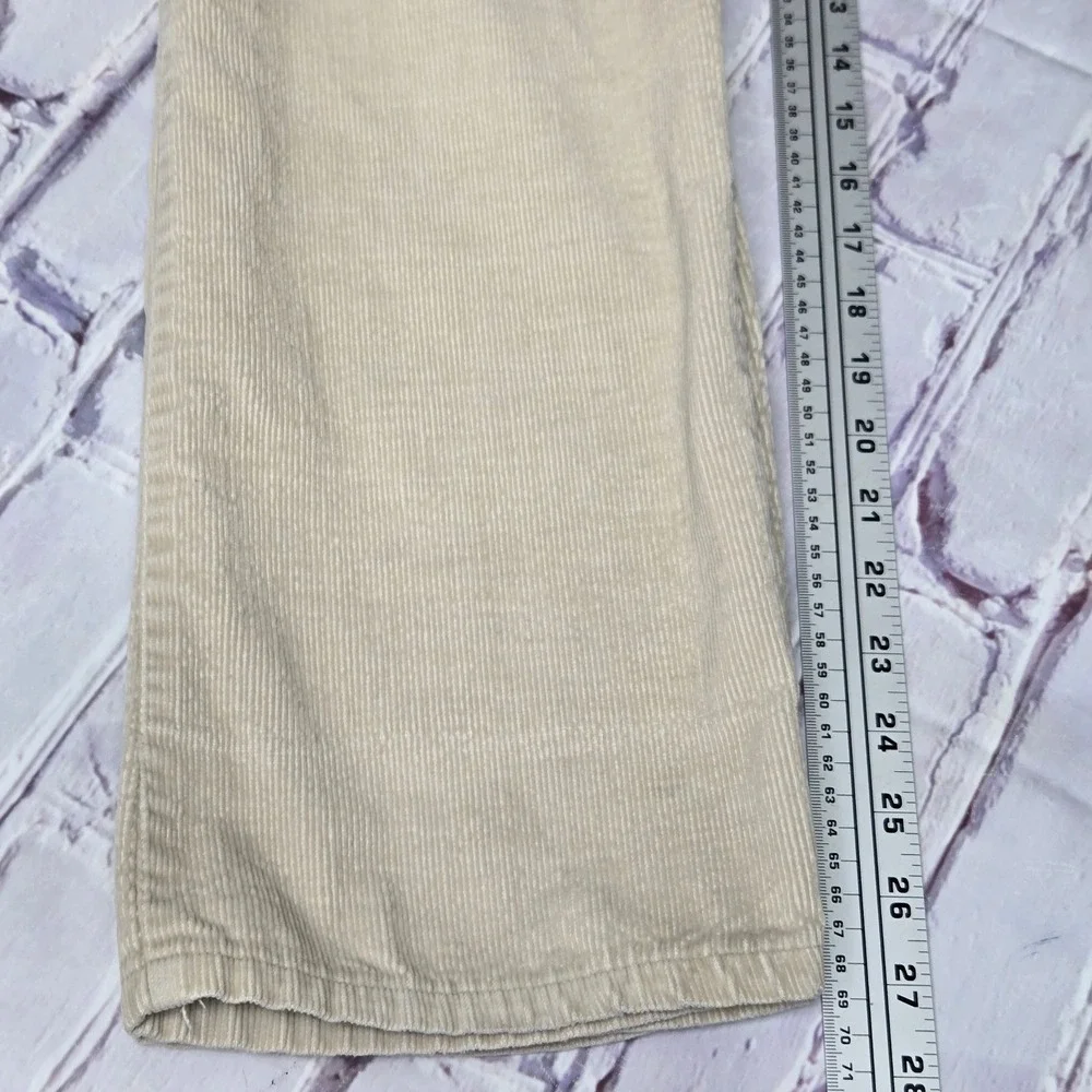 VTG 70s Levis‎ Corduroy Pants Men 33x30 Tan Cream Straight Leg Talon 42 Zipper